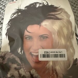 Two-Tone Black and White Wig